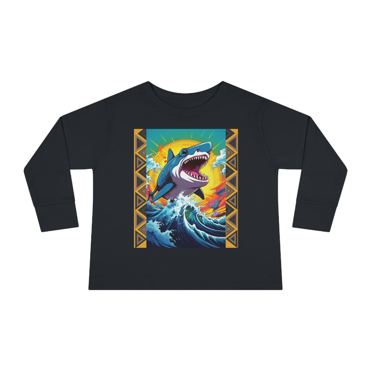 Megalodon Toddler Long Sleeve Tee