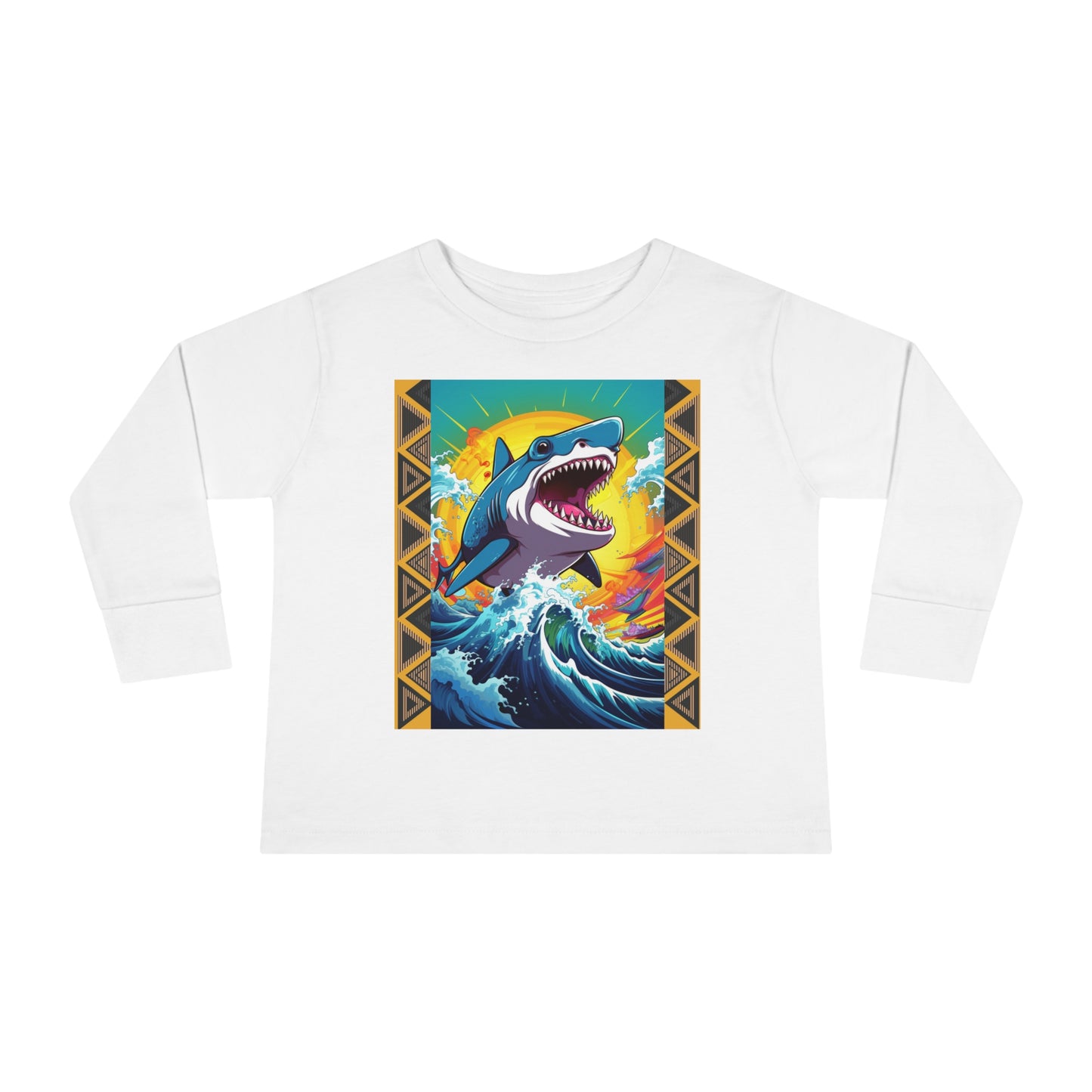 Megalodon Toddler Long Sleeve Tee